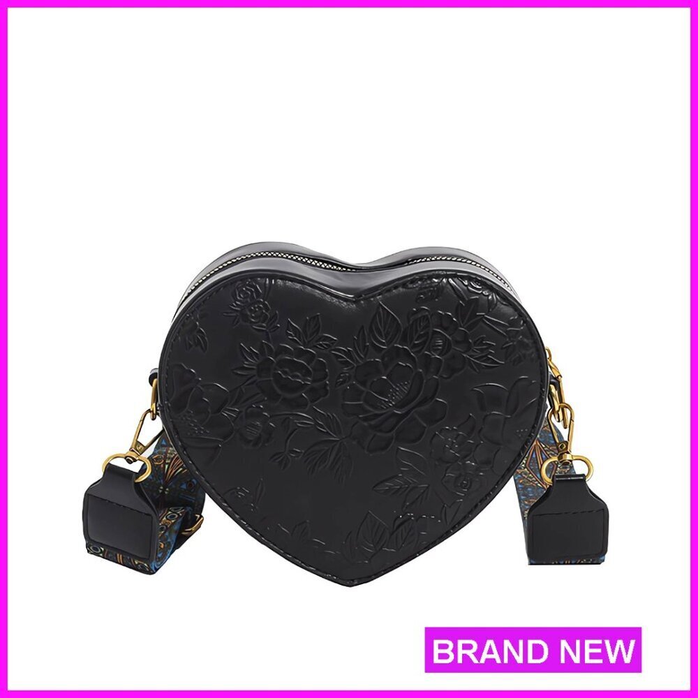 Retro Flower Print Crossbody Bag Quilted Versatile Round Satchel Purse